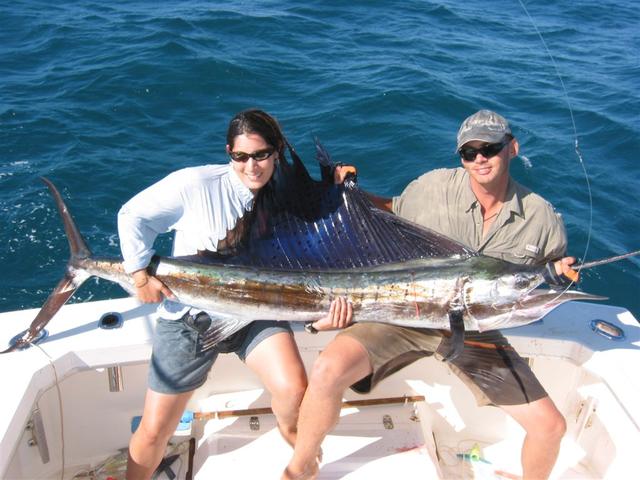 Sasha's 1st Sailfish ever - Exmouth Gulf